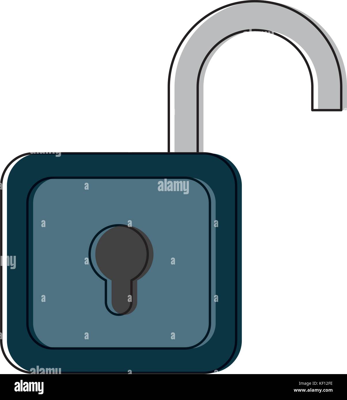 security padlock icon over white background vector illustration Stock ...