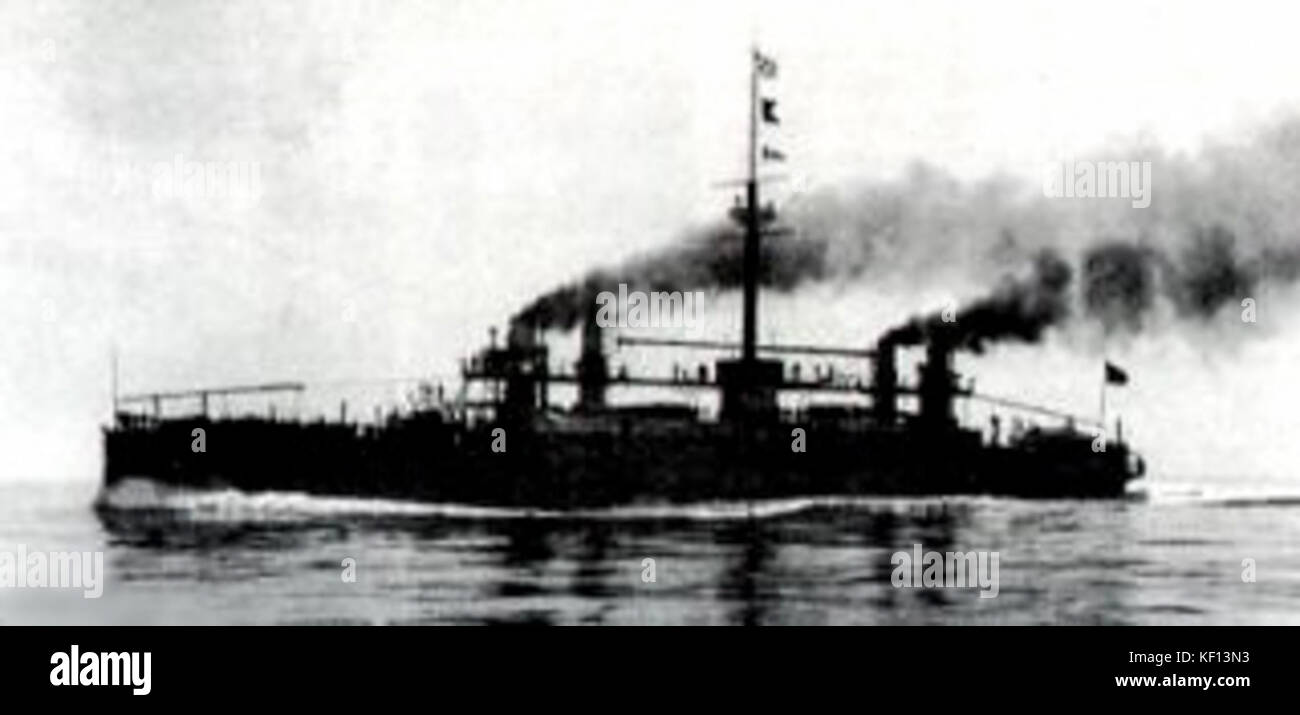 Italian battleship Lepanto in Mediterranean Stock Photo Alamy