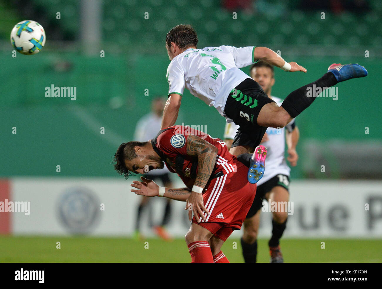 Furth's Maximilian Witten (above) and Ingolstadt's Dario Lezcano Farina ...