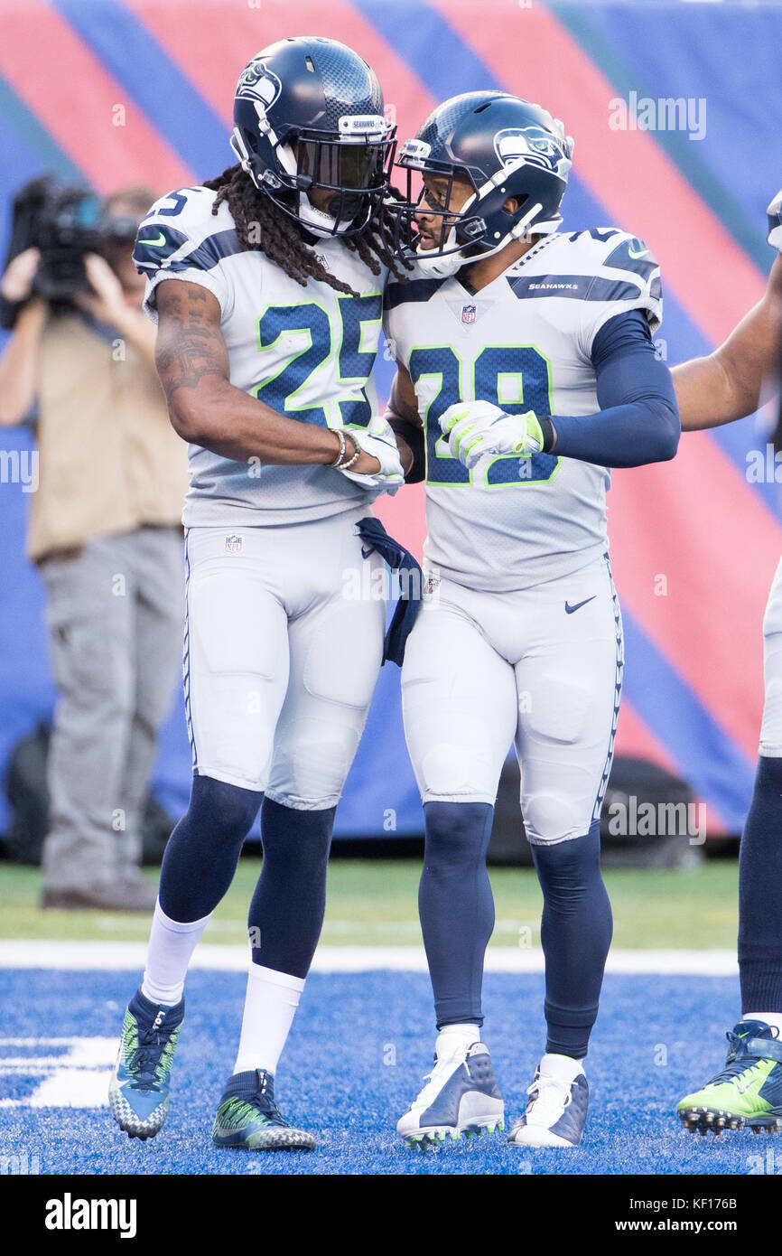 Sherman Rutherford East Rutherford, New Jersey, USA. 22nd Oct, 2017. Seattle Seahawks ...