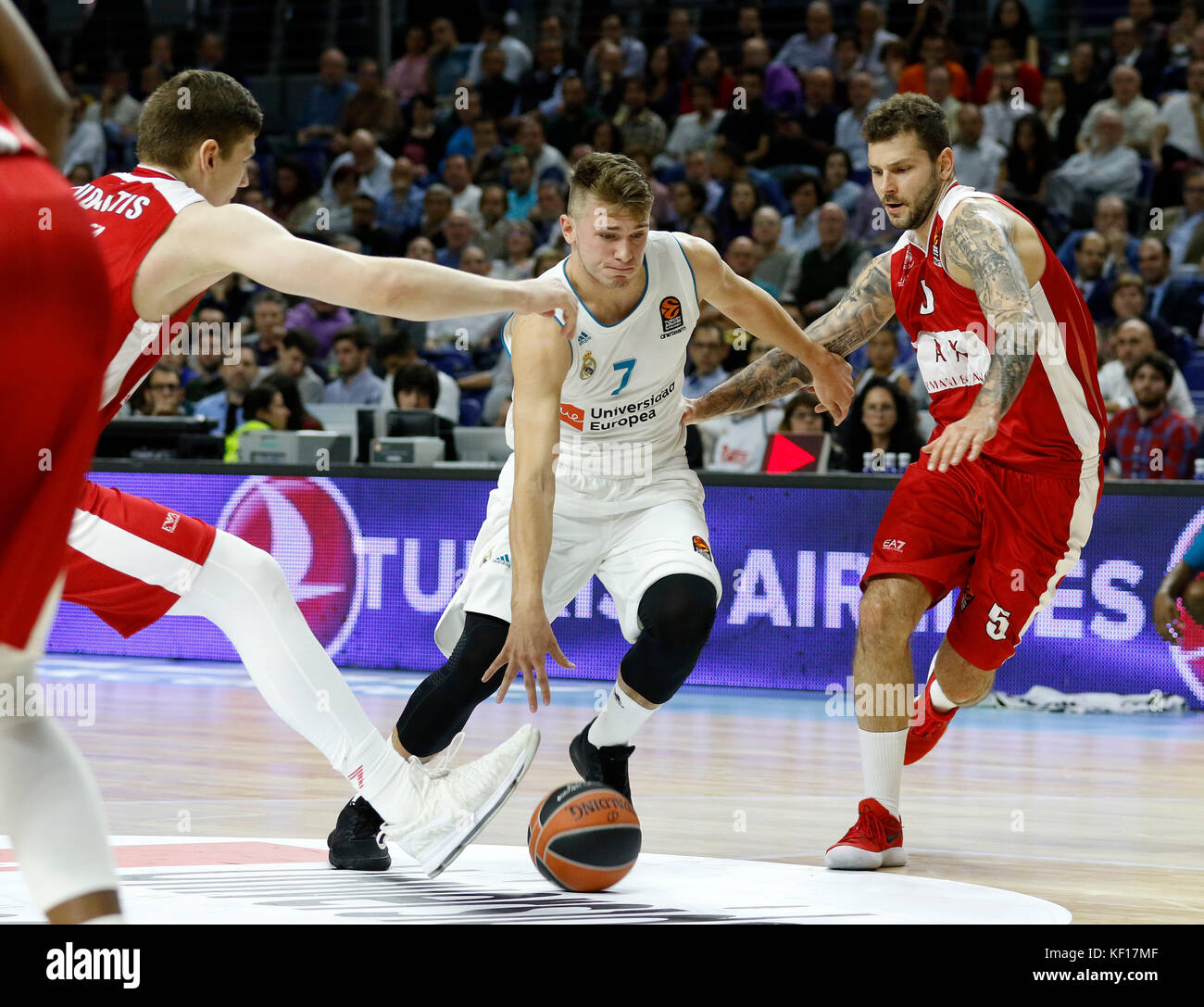 Doncic during the match Real Madrid vs Milan corresponding to basketball Euroleague, in Madrid, on Tuesday 23th October, 2017