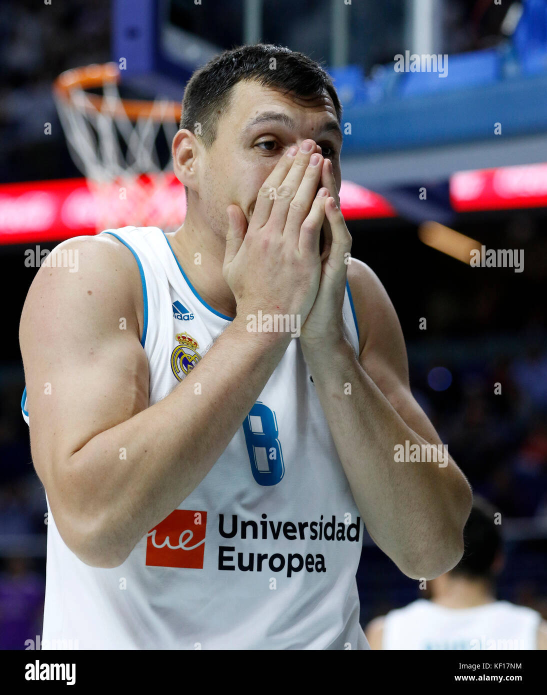 Maciulis during the match Real Madrid vs Milan corresponding to basketball Euroleague, in Madrid, on Tuesday 23th October, 2017. Credit: Gtres Información más Comuniación on line, S.L./Alamy Live News Stock Photo