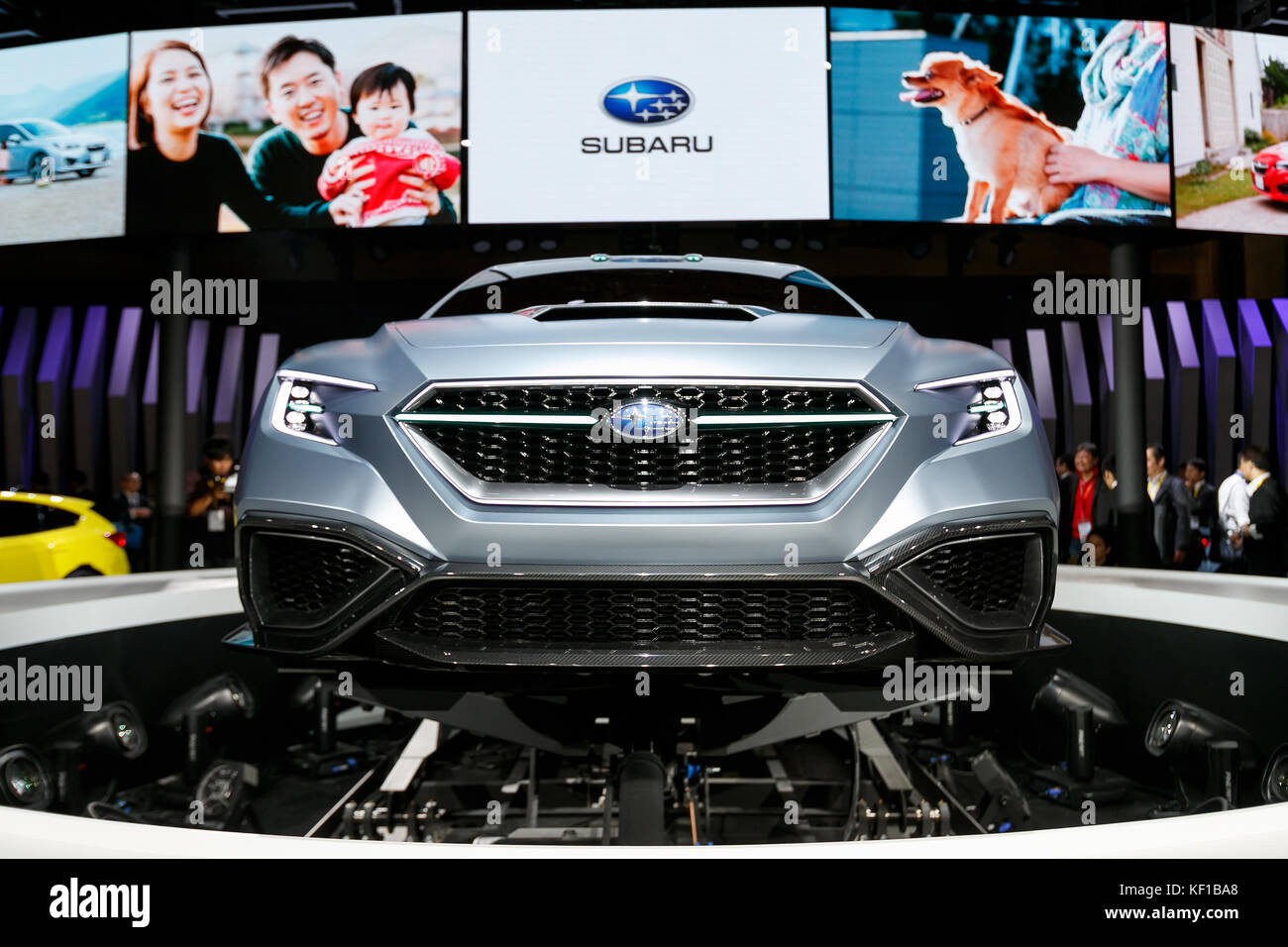 Tokyo, Japan. 25th Oct, 2017. The new Subaru VIZIV PERFORMANCE CONCEPT vehicle on display during the 45th Tokyo Motor Show 2017 in Tokyo Big Sight on October 25, 2017, Tokyo, Japan. Tokyo Motor Show 2017 will showcase new mobility solutions from over 153 Japanese and overseas automakers. The exhibition is open to the public from October 26 to November 5. Credit: Rodrigo Reyes Marin/AFLO/Alamy Live News Stock Photo