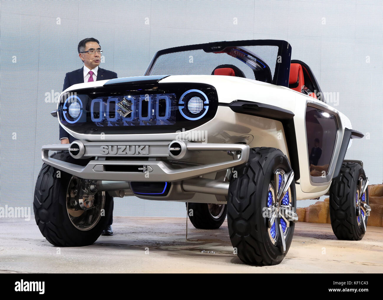 Tokyo, Japan. 25th Oct, 2017. Japanese automaker Suzuki Motor president