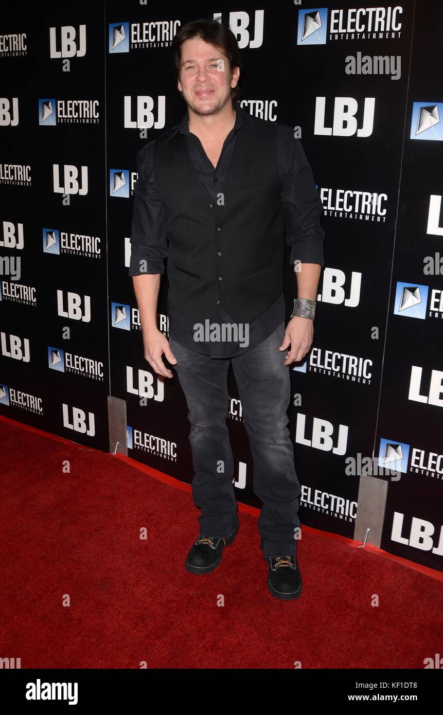 Christian Kane at arrivals for LBJ Premiere, ArcLight Hollywood, Los Angeles, CA October 24, 2017. Photo By: Priscilla Grant/Everett Collection Stock Photo