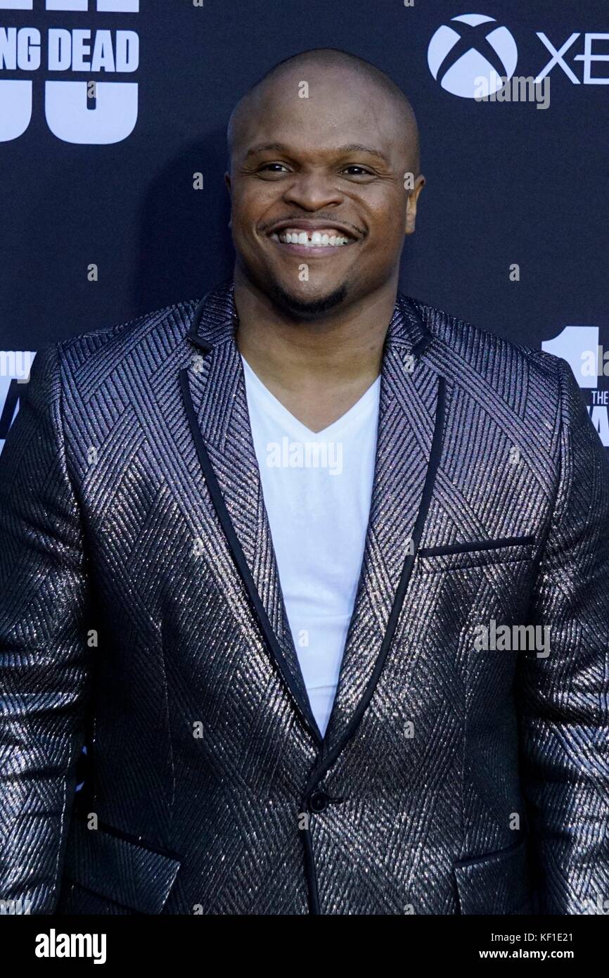 IronE Singleton at arrivals for AMC's THE WALKING DEAD 100th Episode Party, The Greek Theatre, Los Angeles, CA October 22, 2017. Photo By: Priscilla Grant/Everett Collection Stock Photo