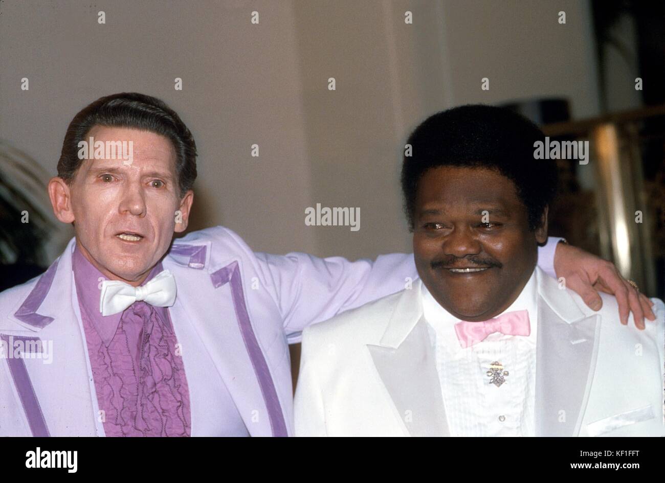October 25, 2017 - FATS DOMINO, one of the most influential rock and roll  performers of the 1950s and 60s, dies aged 89. Pictured: c1970 - JERRY LEE  LEWIS (L) with FATS