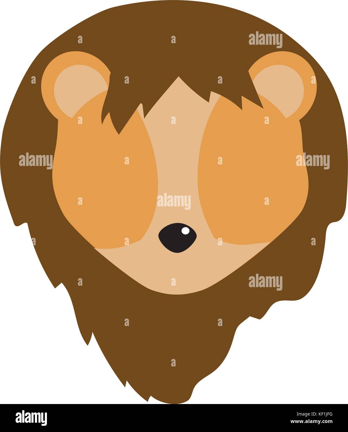 lion head wild cute animal Stock Vector Image & Art - Alamy