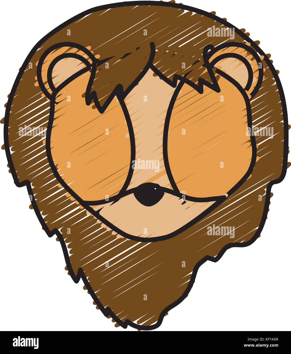 lion head wild cute animal Stock Vector Image & Art - Alamy