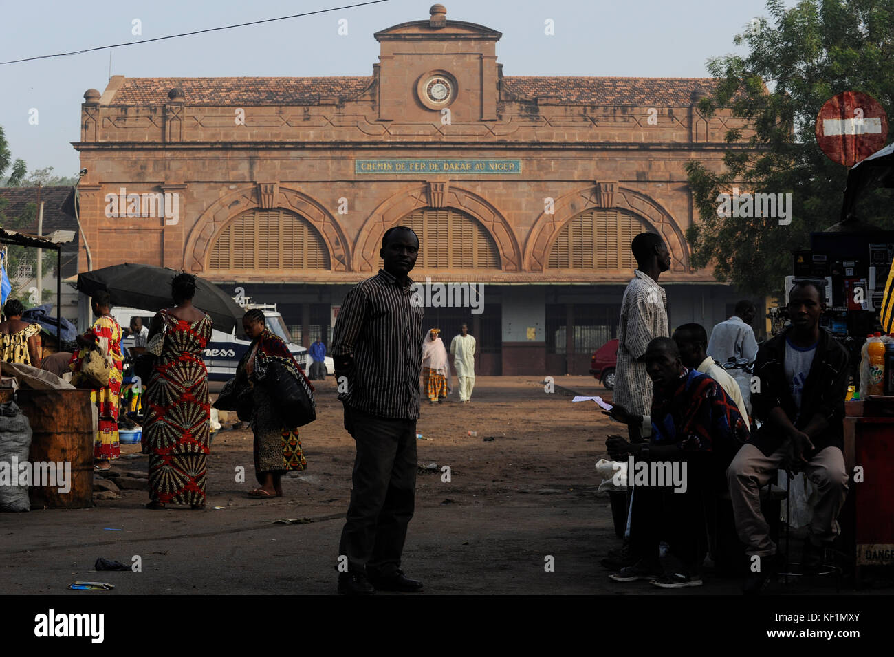 MALI, Bamako , central railway station built during french colonial ...