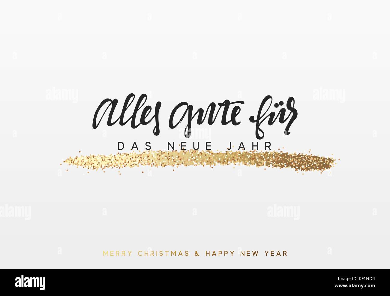 German lettering Alles Gute fur das neue Jahr. Stock Vector