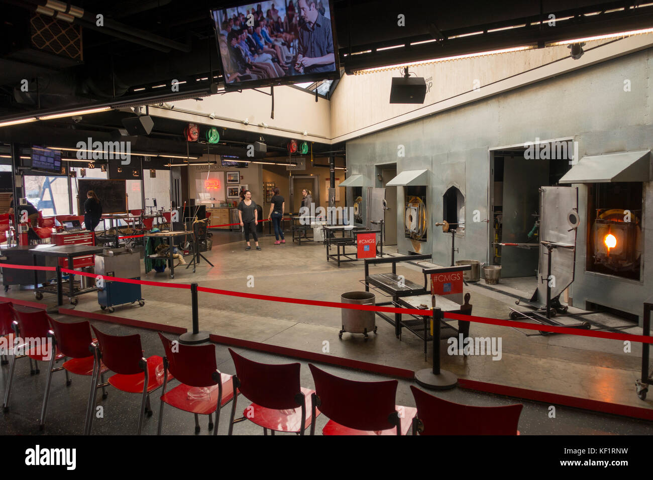 Chrysler museum of Art glass studio Norfolk Virginia Stock Photo Alamy