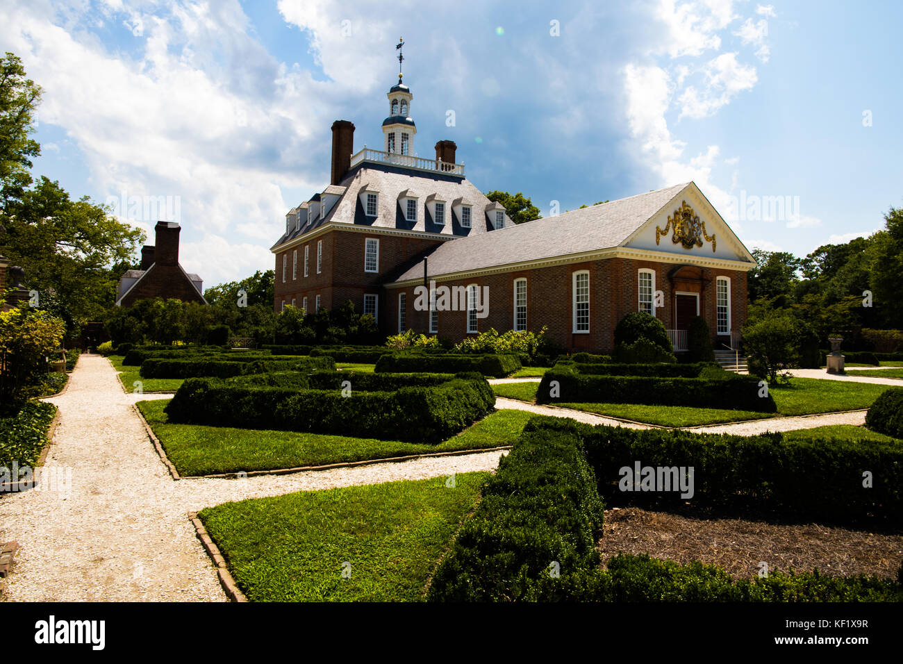 Governor's Palace of Williamsburg Stock Photo