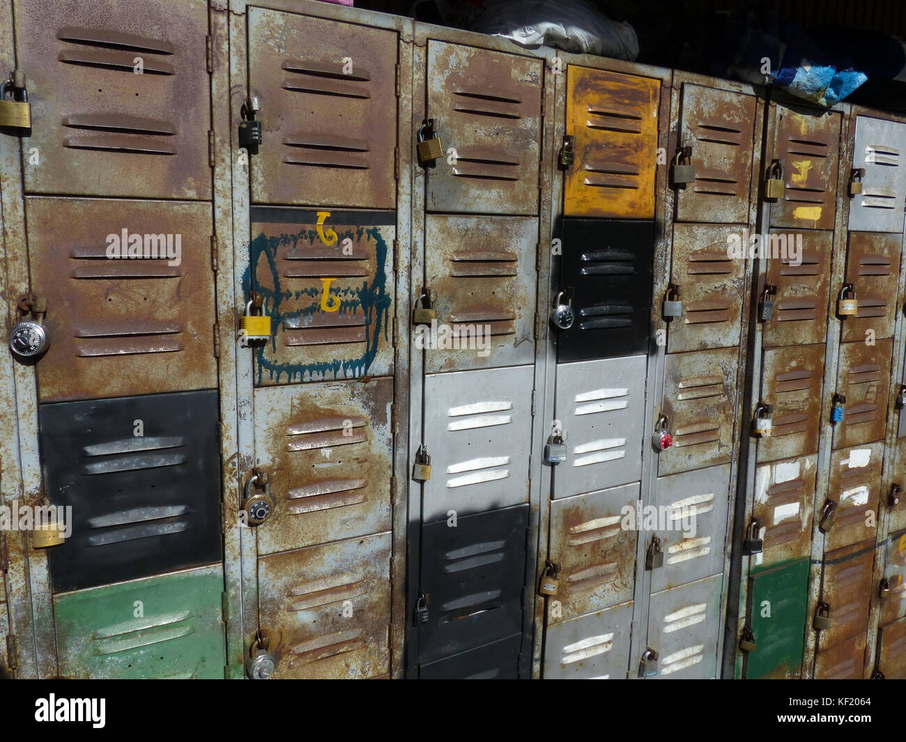 Rusted lockers hi-res stock photography and images - Alamy