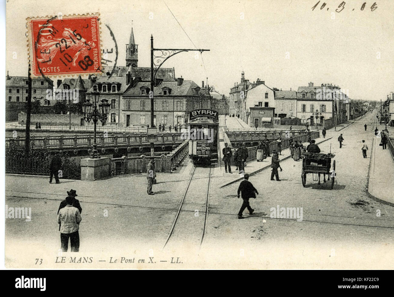 France, Le Mans, pont en X by Photographie originale / Original