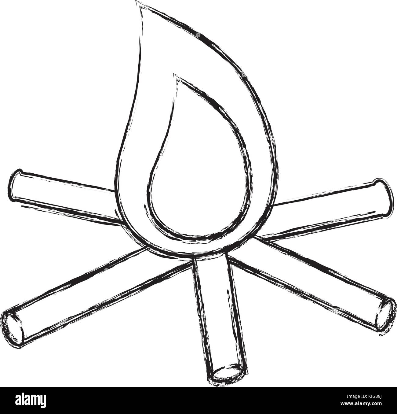 bonfire icon over white background vector illustration Stock Vector ...