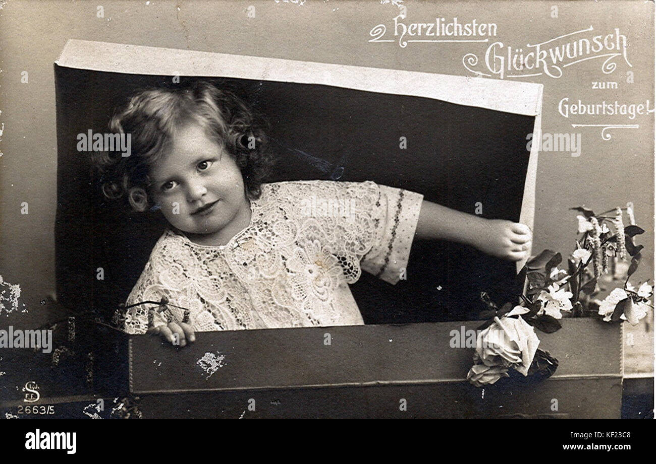 Vintage Geburtstagskarte High Resolution Stock Photography And Images Alamy