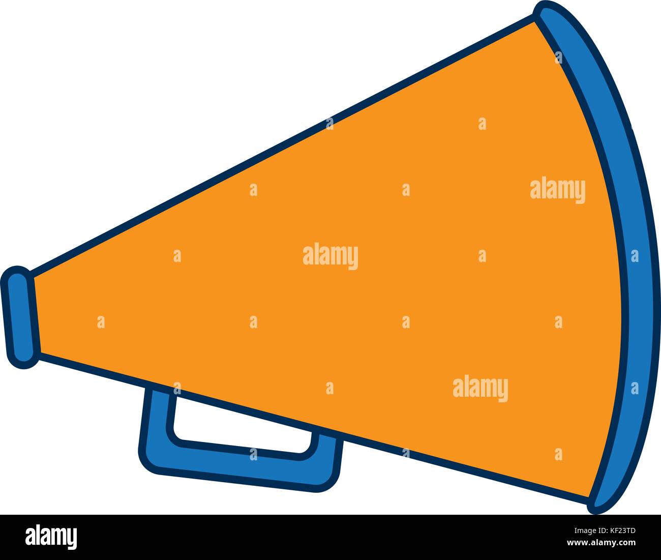 megaphone icon over white background vector illustration Stock Vector ...