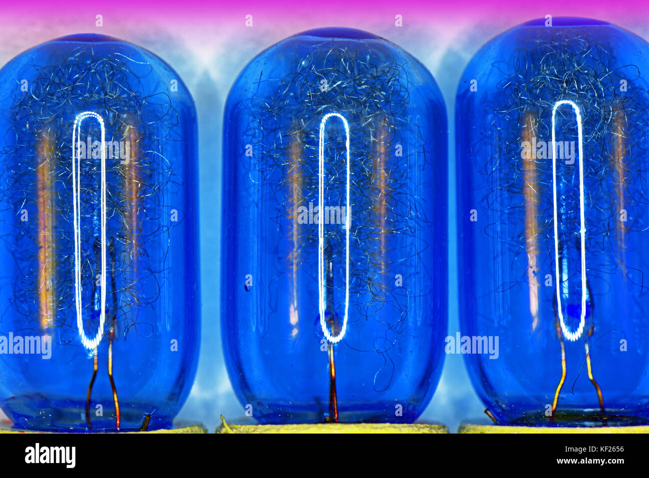 Blue light vintage photographic flash bulbs Stock Photo Alamy