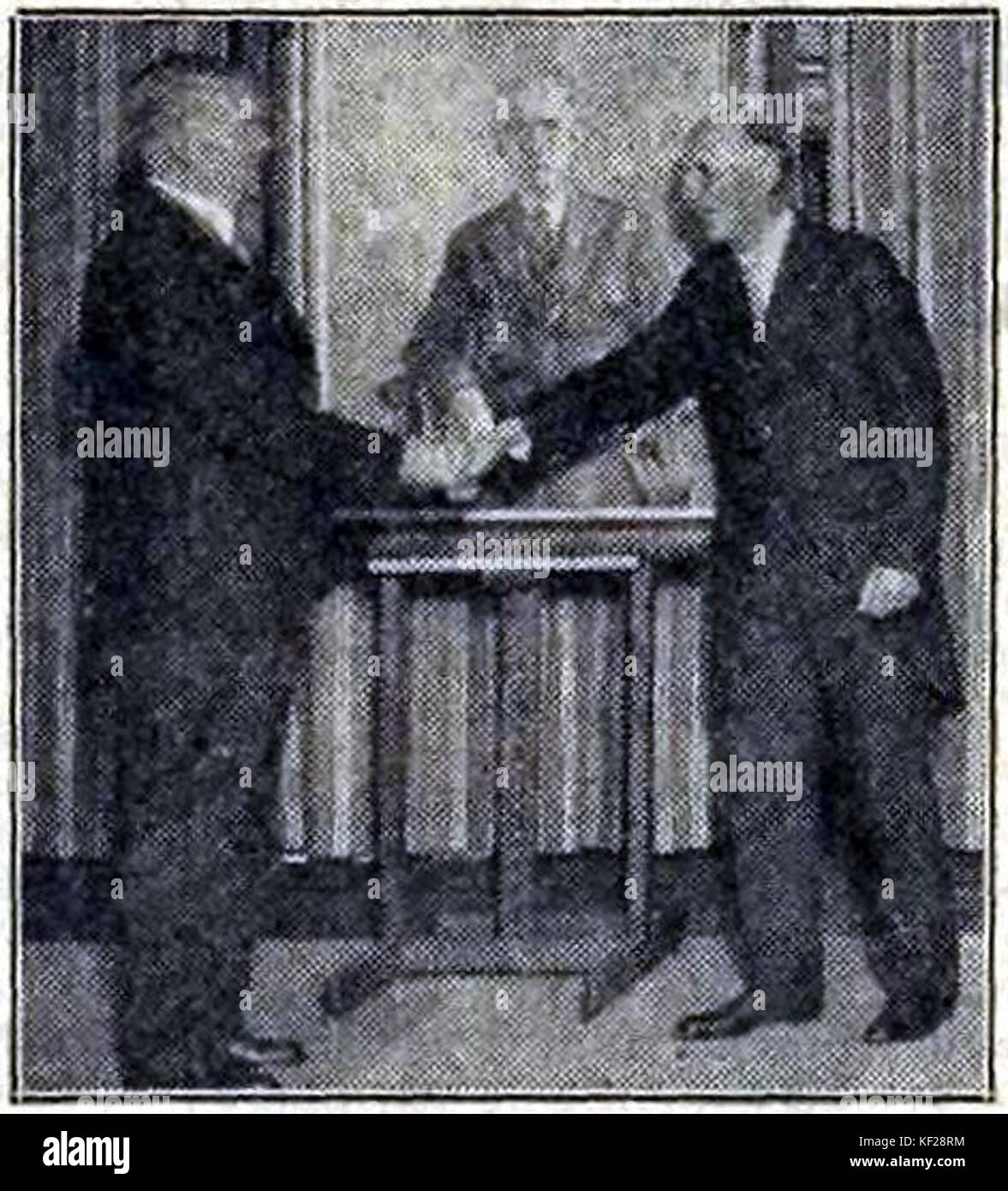 N.C. Kist bij afscheid in 1937 Stock Photo