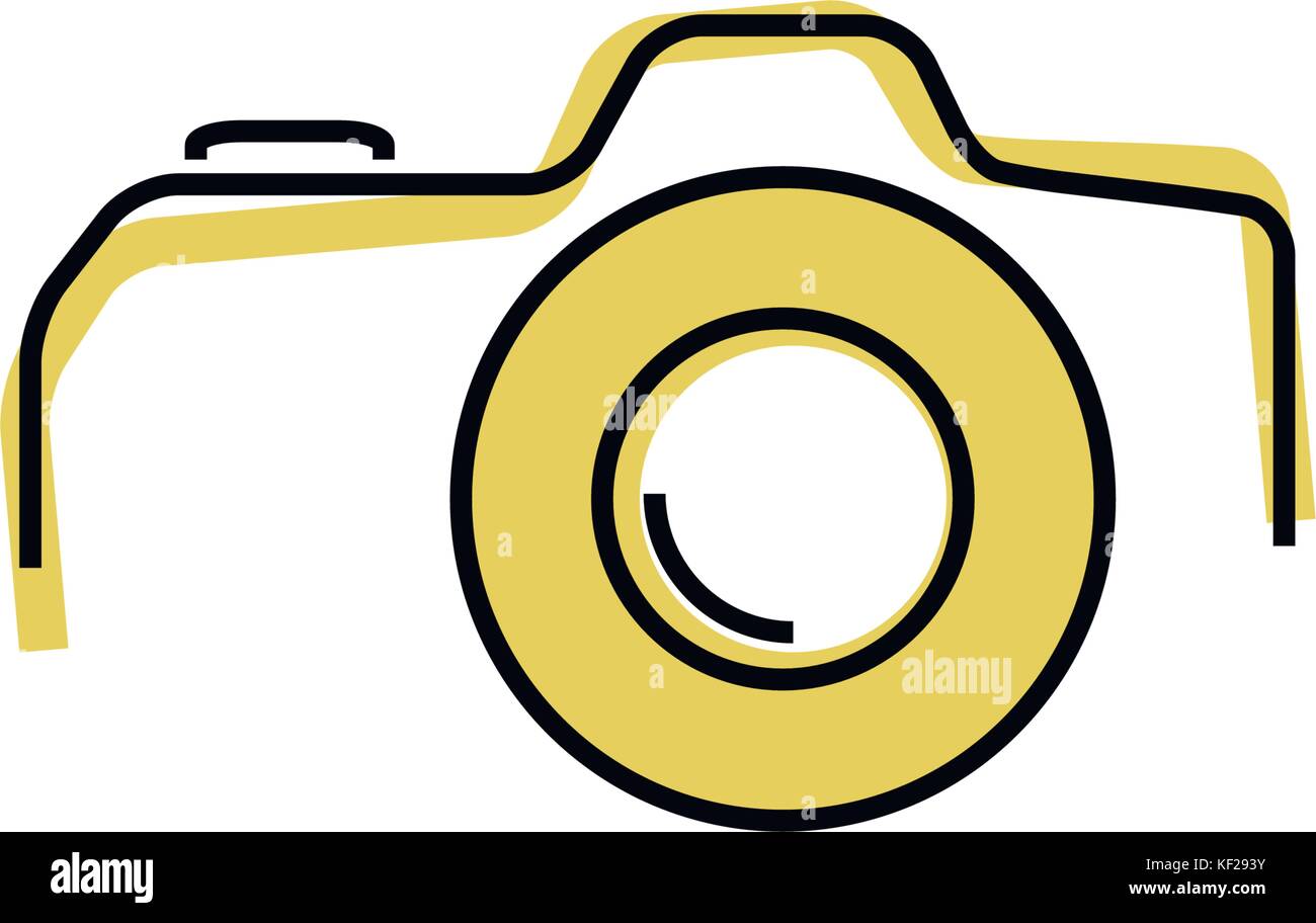 Thin line, flat camera icon Stock Vector Image & Art - Alamy
