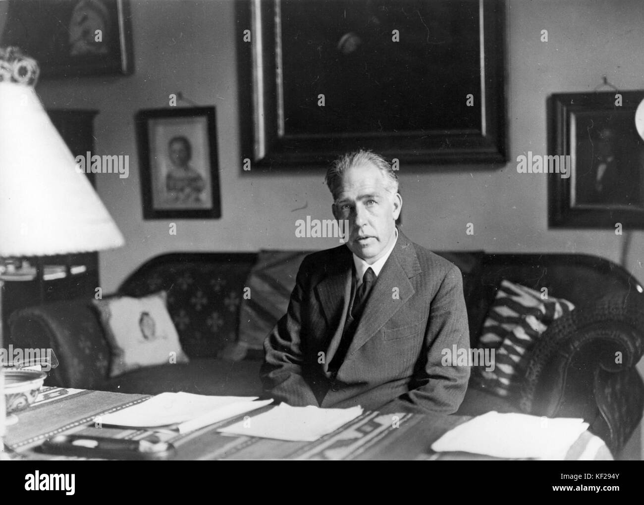 Niels Bohr 1935 Stock Photo