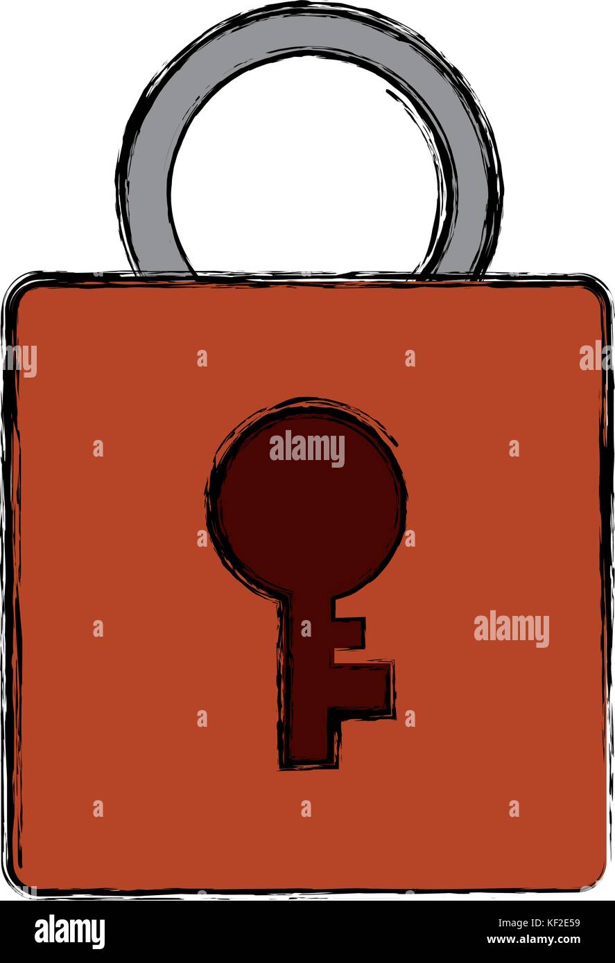colorful padlock over white background vector illustration Stock Vector ...