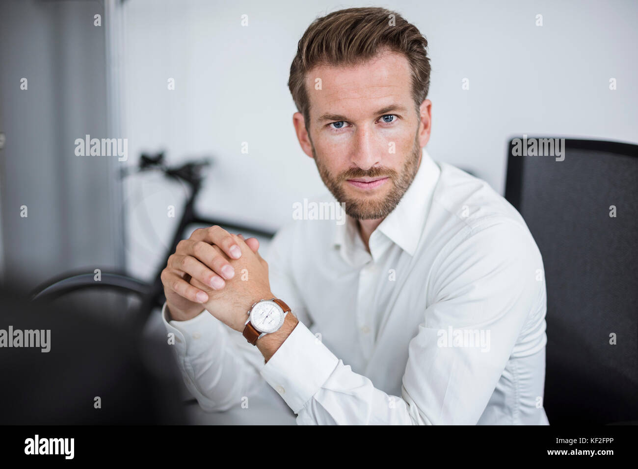 Portrait of businessman in the office Stock Photo