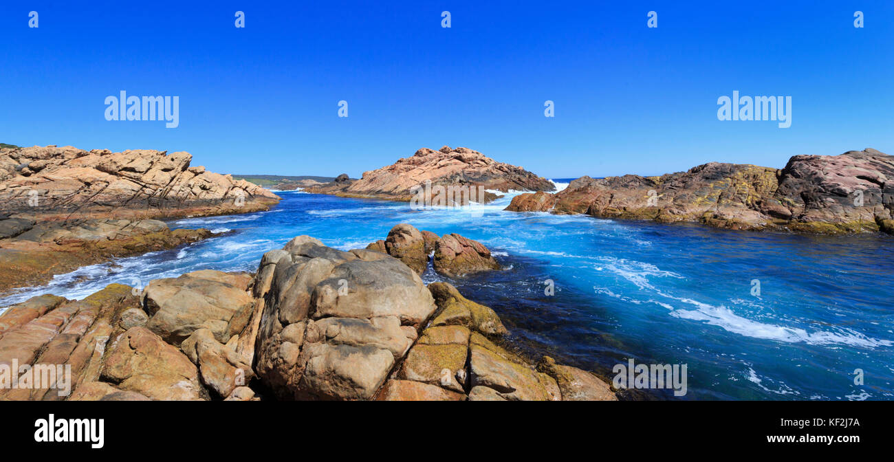 Canal Rocks in Leeuwin-Naturaliste National Park. Yallingup, Western Australia Stock Photo