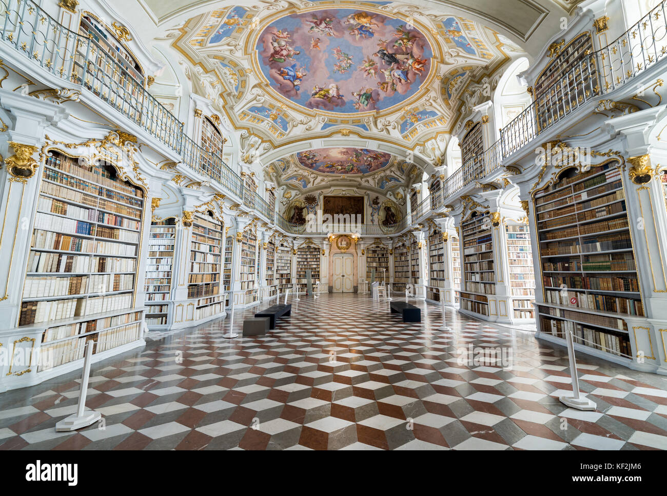 Visit to Admont Abbey  in Styria, Austria Stock Photo