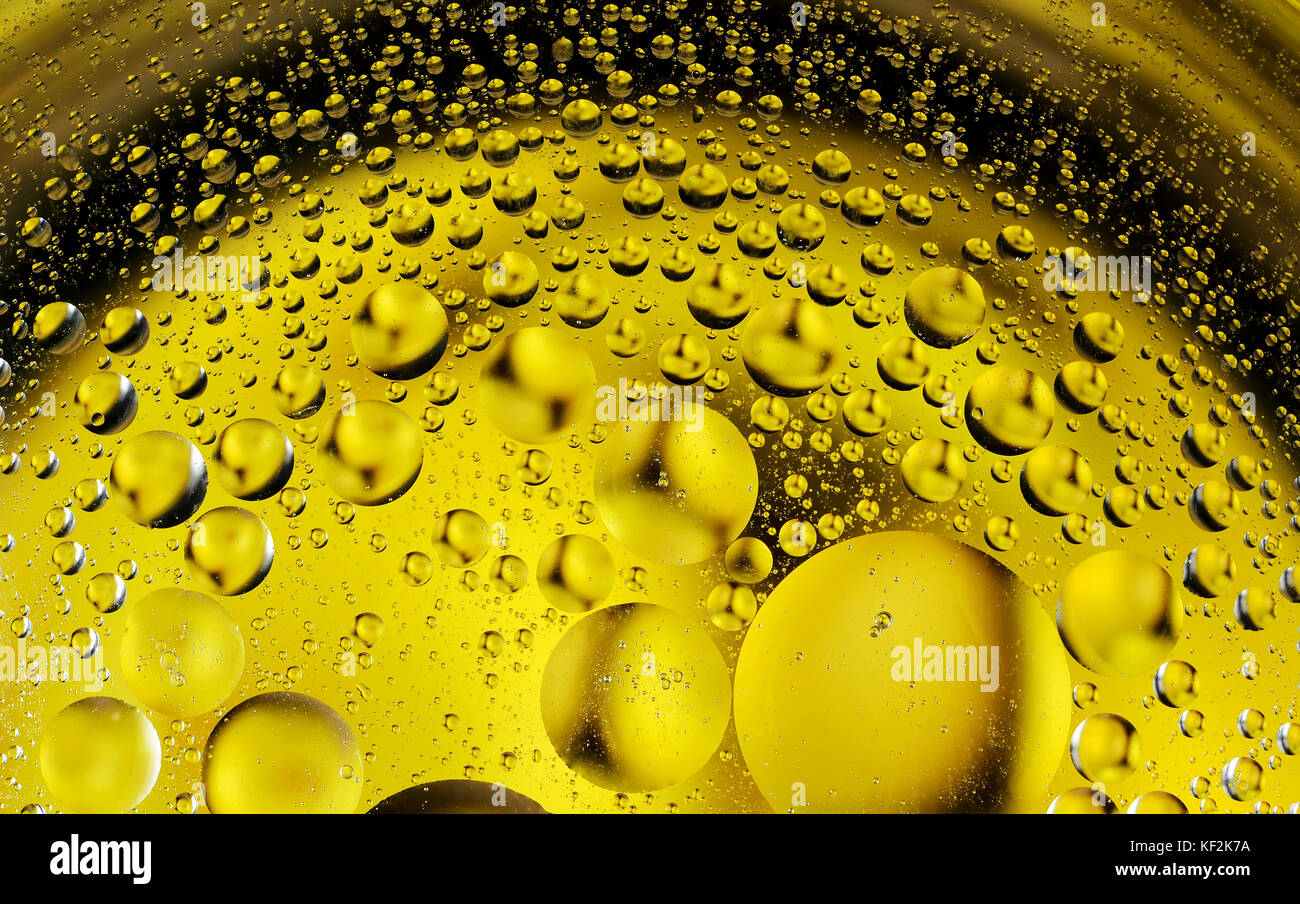 oil drops on water Stock Photo Alamy
