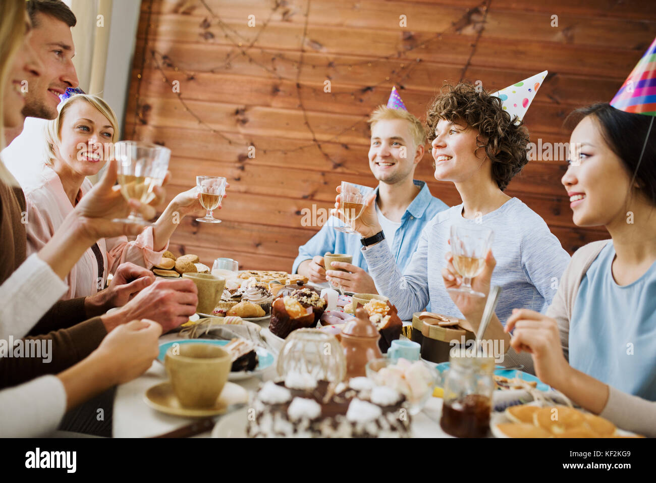 Toast for birthday Stock Photo Alamy