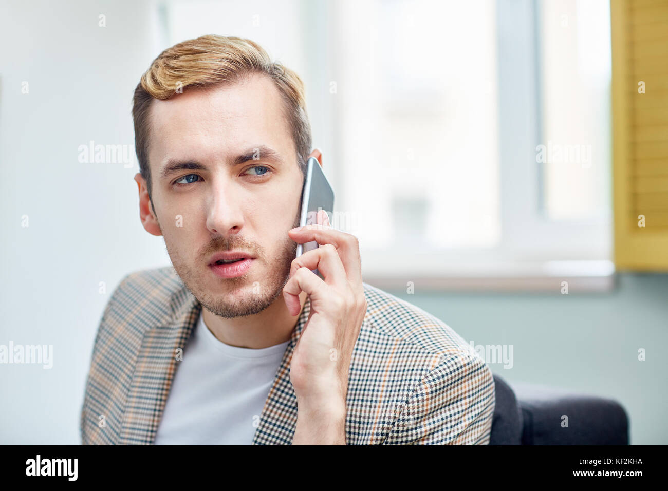 Calling by smartphone Stock Photo - Alamy