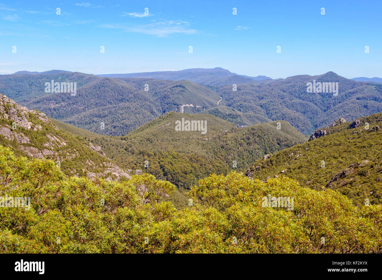 Cradle Mountain is a part of the Tasmanian Wilderness World Heritage Area - Tasmania, Australia Stock Photo