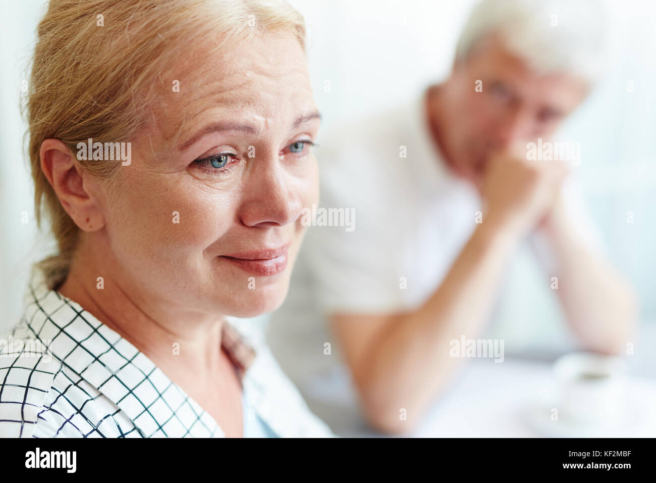 Desperate older woman hi-res stock photography and images - Alamy