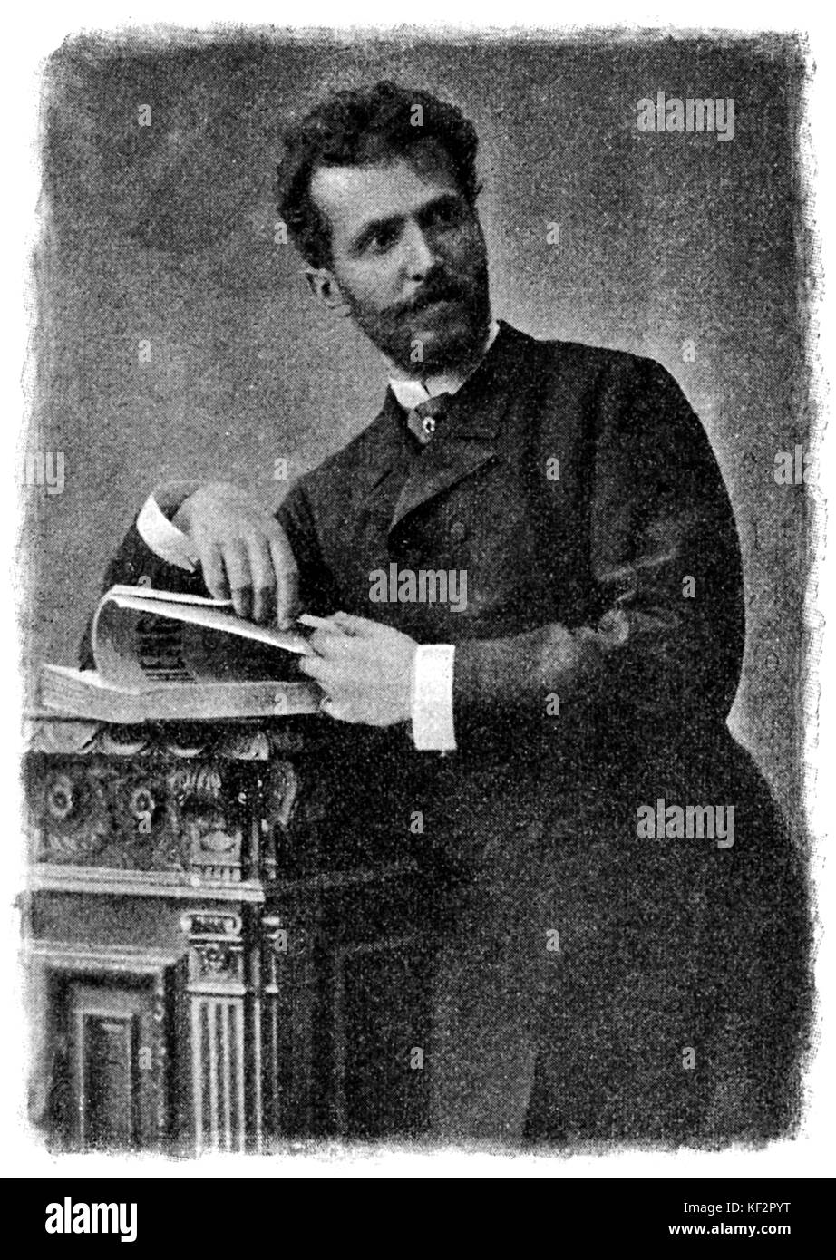 Luigi Mancinelli (February 1848 - February 1921) Italian composer and conductor, portrait. Stock Photo