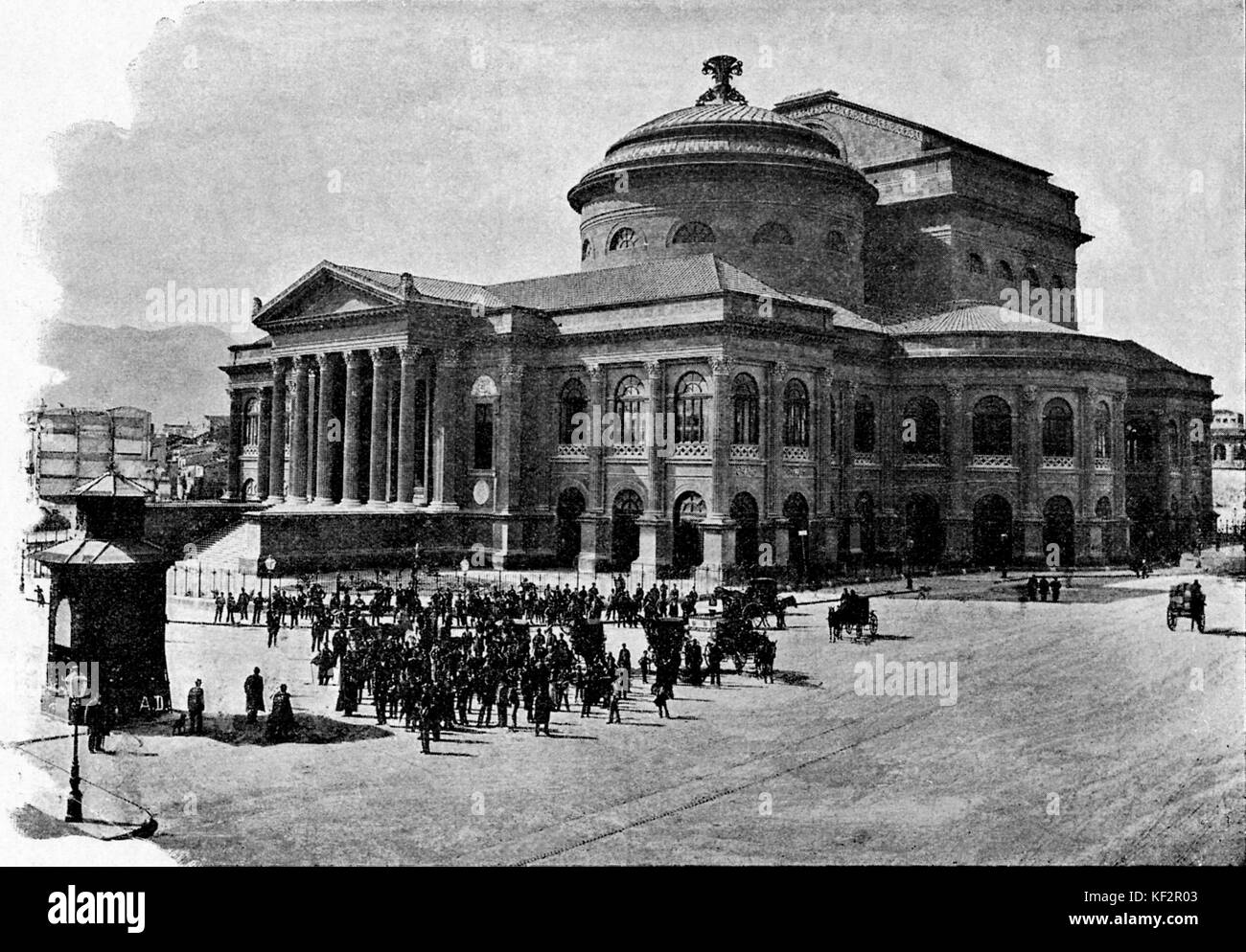 Massimo Theatre, Palermo, Italy. Italy 's largest theatre. Stock Photo