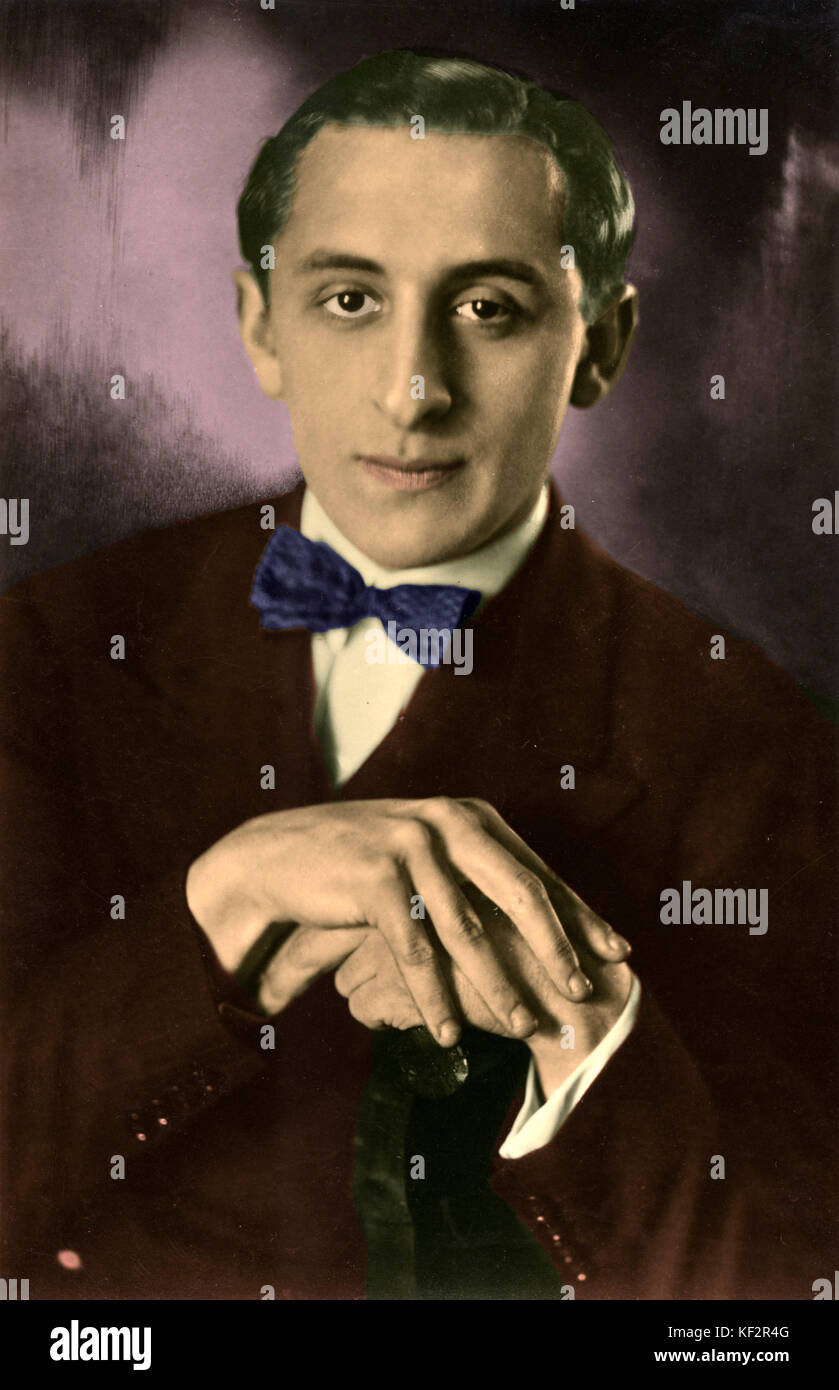 Vladimir Horowitz portrait.  Russian, later American, pianist, 1 October 1904 - 5 November 1989 Stock Photo