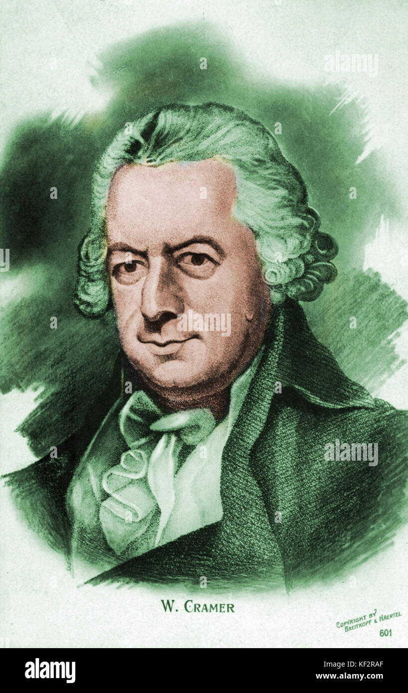 CRAMER, Wilhelm portrait German violinist, German violinist, 17461799 Stock Photo Alamy
