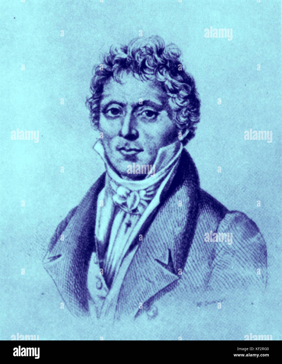 A.J. Reicha, also known as Rejcha. Czech flutist, 1770-1836. Stock Photo