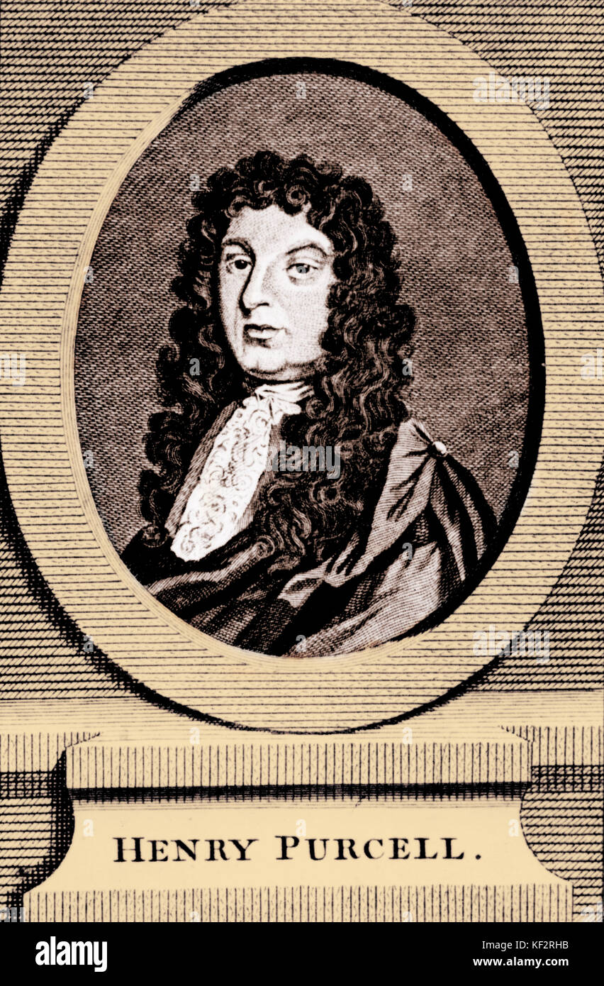 PURCELL, Henry English Composer (1659-1695) Stock Photo