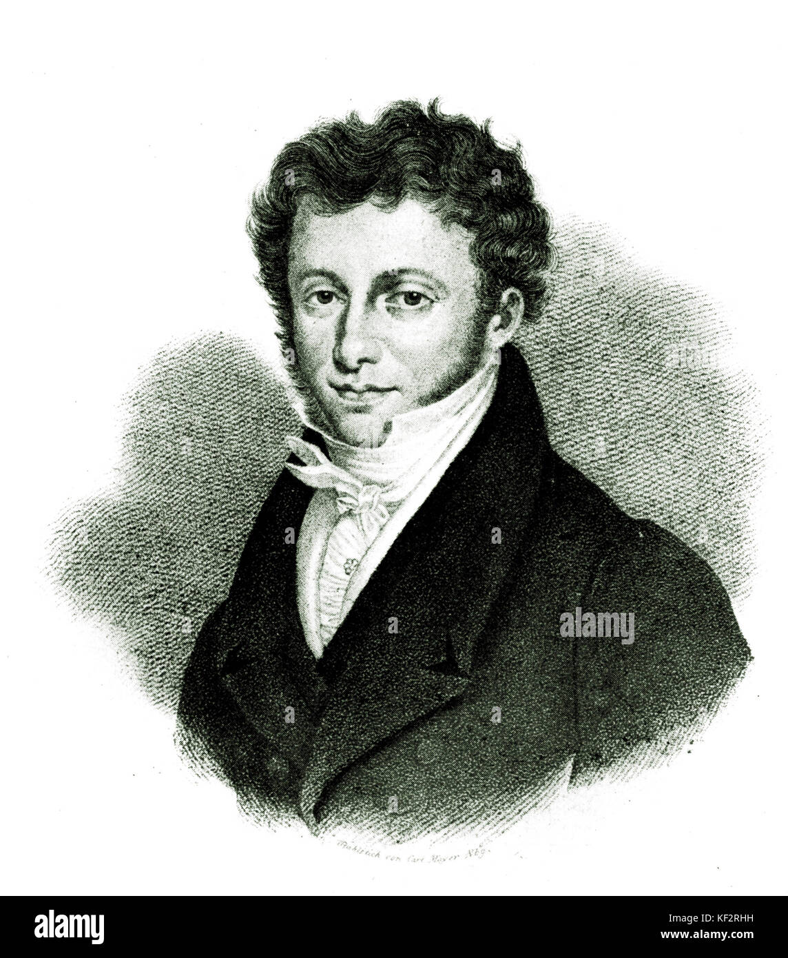 KALKBRENNER, Friedrich Wilhelm Michael German Pianist, 1785-1849 Stock Photo