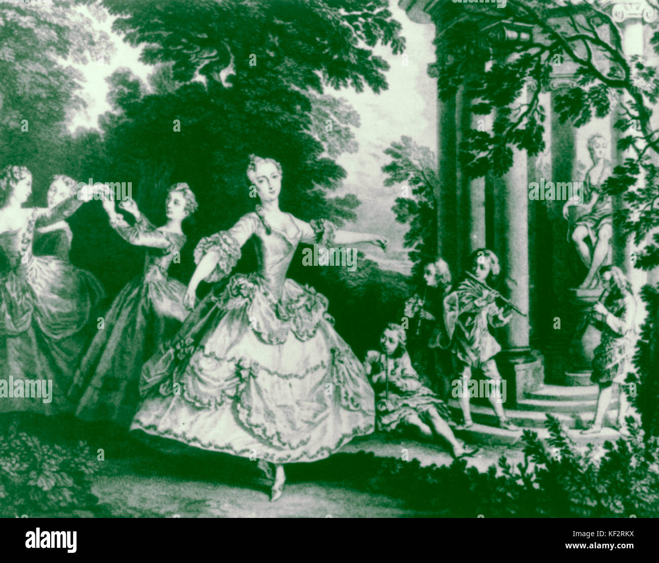 Marie Salle in original performance of George Frideric Handel 's 'Ariodante'.  French dancer, 1707-1756. Stock Photo