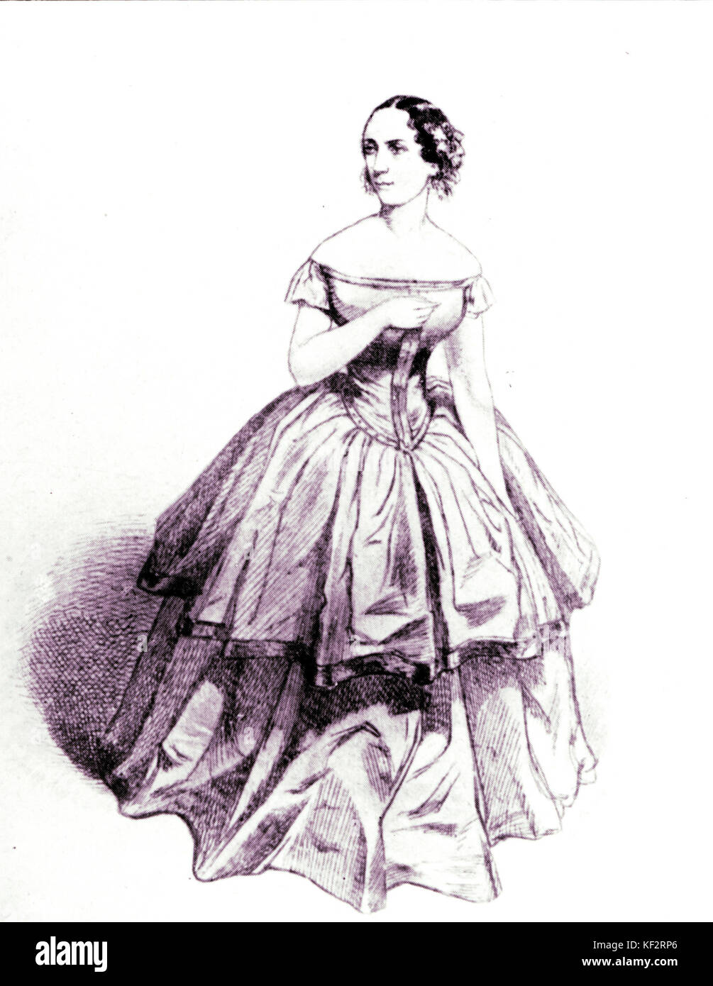 STOLZ, Rosine French Mezzo-soprano, 1815-1903.  Created many Donizetti rôles: Leonora (La Favorita); Teresa (Benvenuto Cellini) & Zaida (Don Sebastiano) Stock Photo