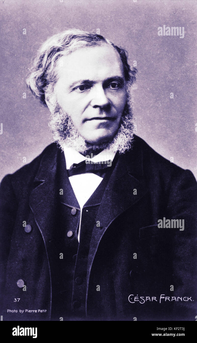 César Franck, Belgian composer, 1822-1890. Stock Photo