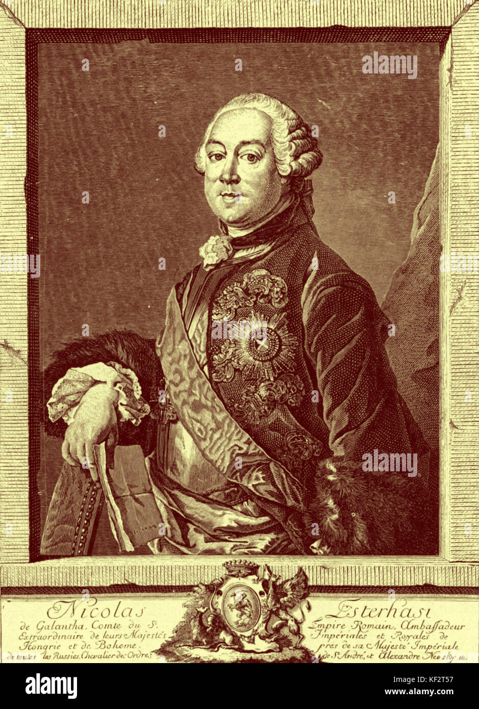 Haydn's patron and employer, Prince Nikolaus Joseph Esterhazy (1714