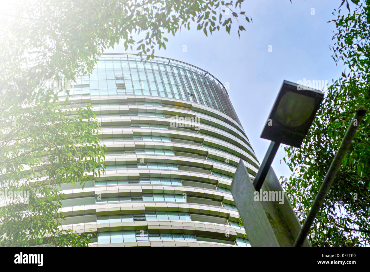 Tall Apartment buildings at Olympic Park, Sydney, Australia. Commercial