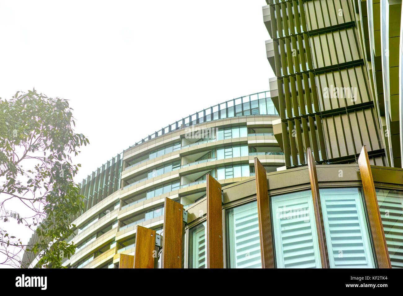 Tall Apartment buildings at Olympic Park, Sydney, Australia. Commercial
