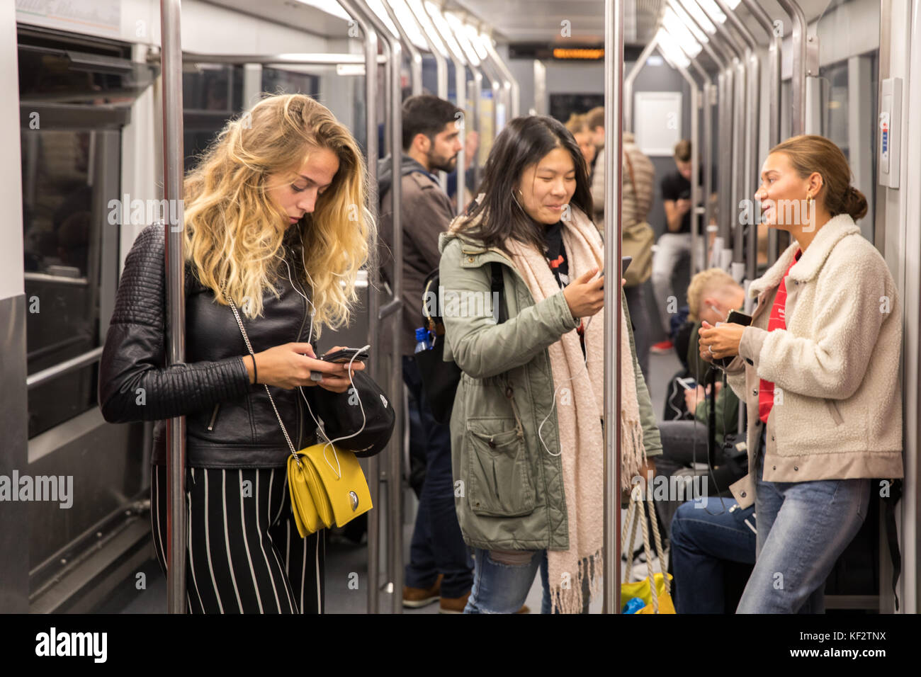 The Metro in Amsterdam, Netherlands Stock Photo