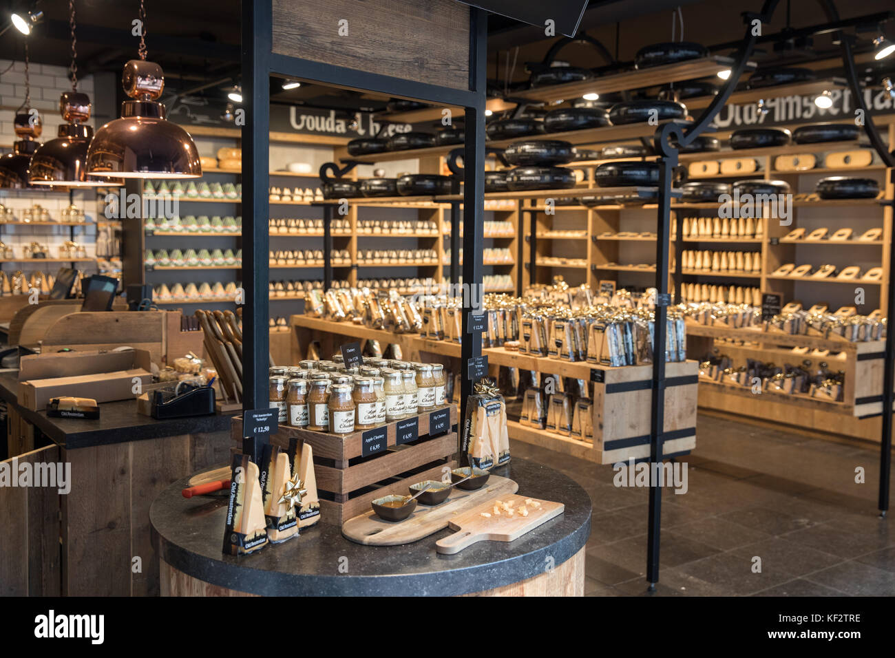 Golden Age Cheese shop in Amsterdam, Netherlands. Stock Photo